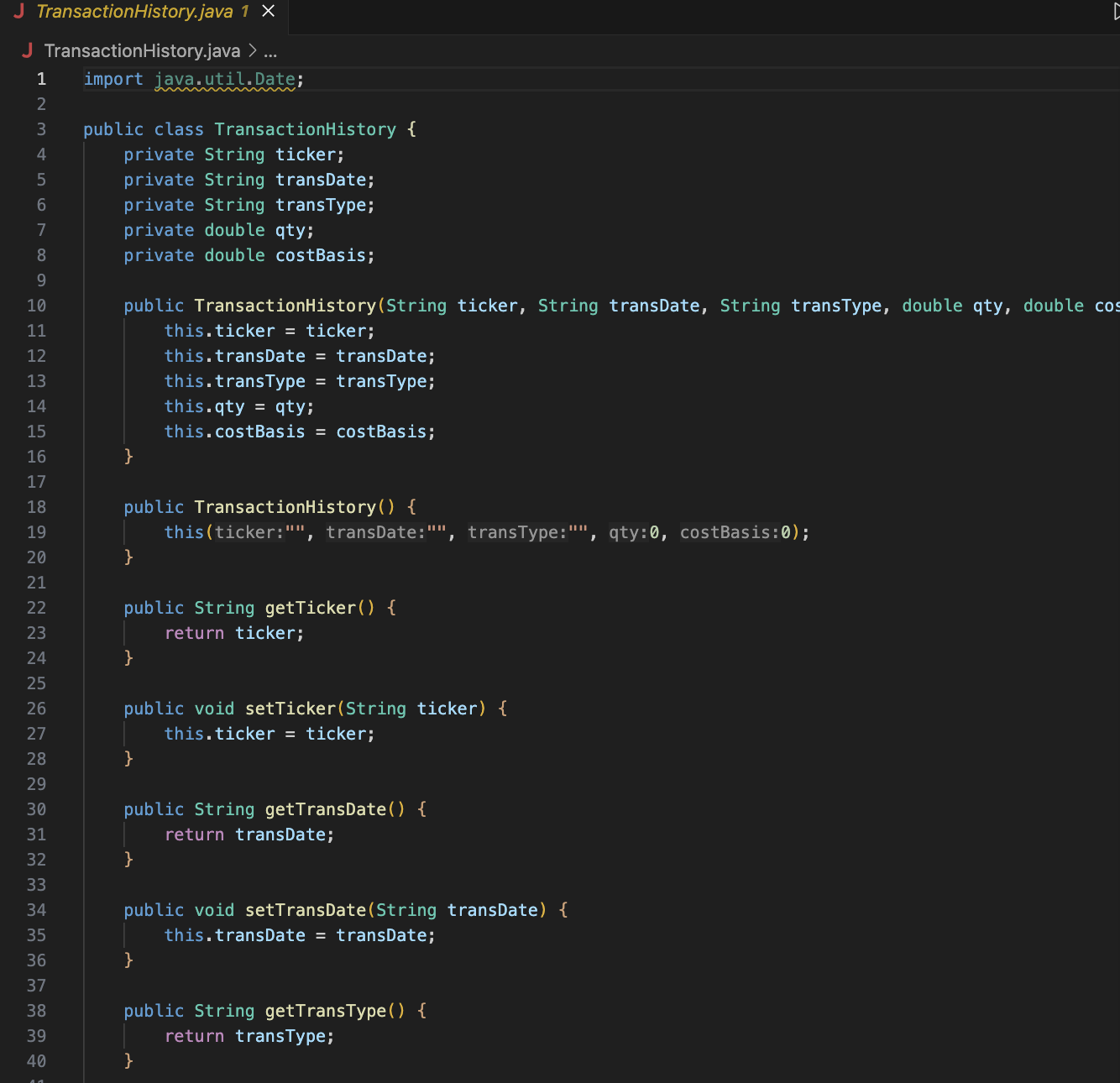 Java Code